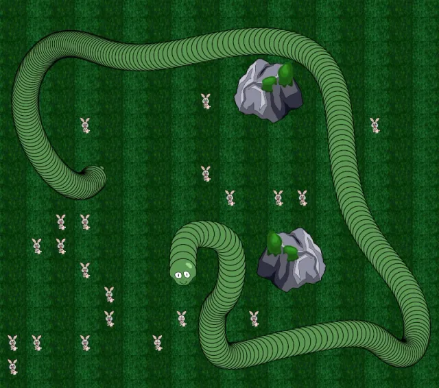 Snake vs Bunnies screenshot